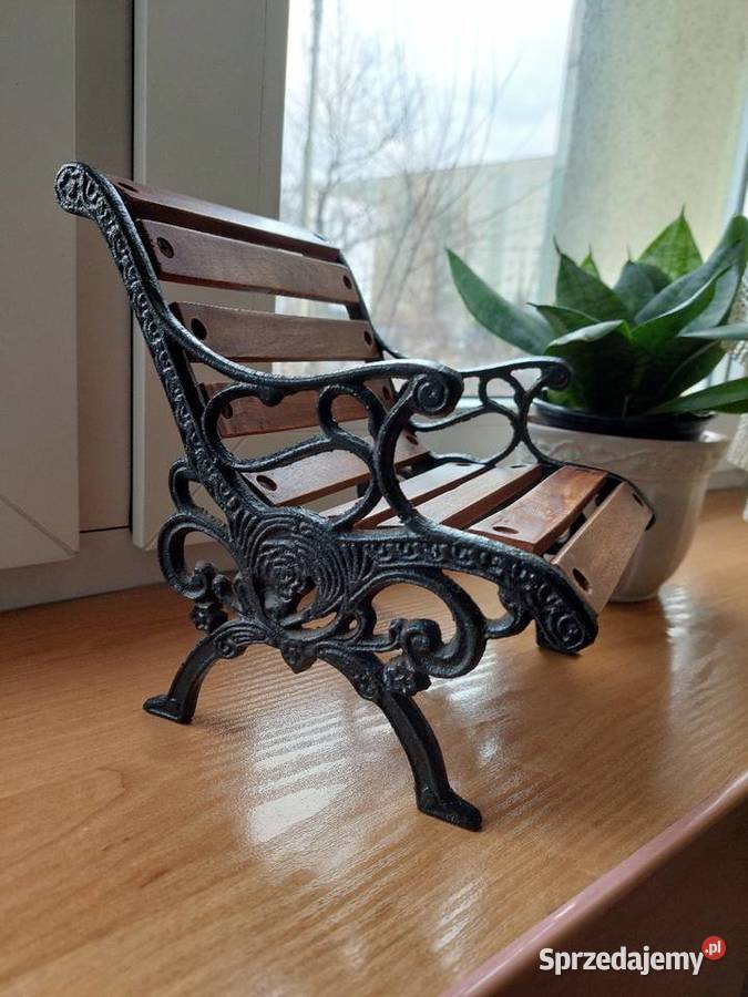 Ławeczka DrewnoŻeliwo Miniatura łódzkie Łódź