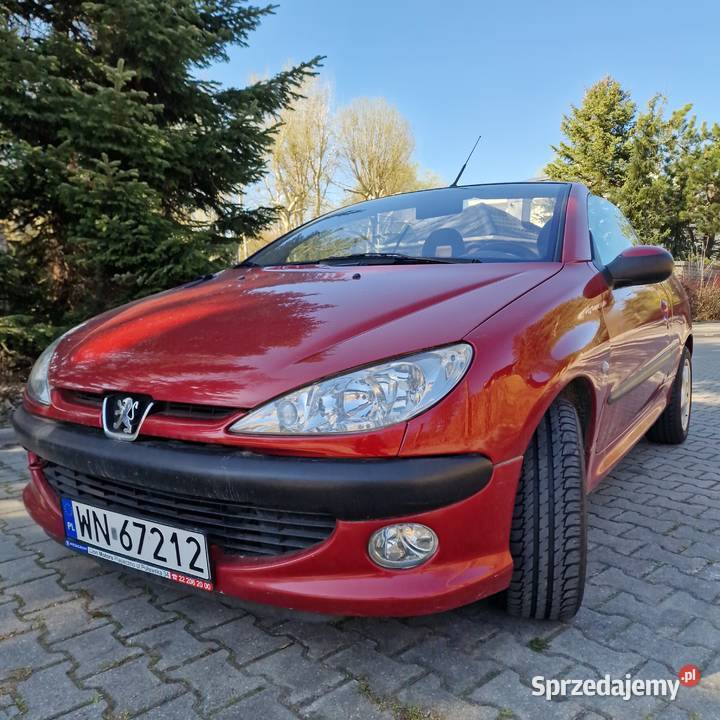 Peugeot 206 CC 16 16V 109 Kabriolet nieuszkodzony Warszawa