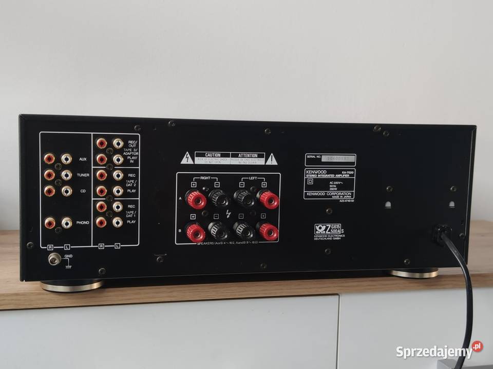 Kenwood KA7020 potężny wzmacniacz stereo z lat Wzmacniacze i pokrewne zachodniopomorskie Świdwin