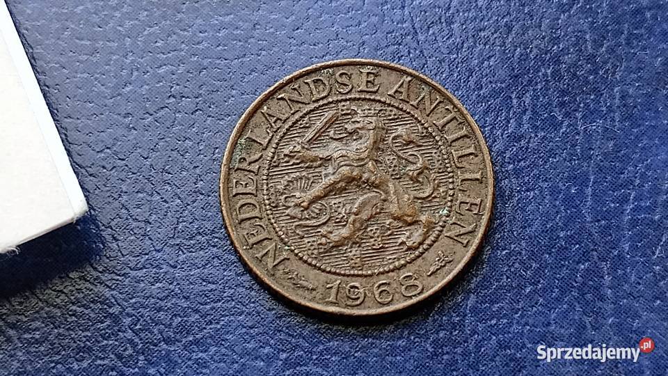 Stare monety 1 cent 1968 Antyle Holenderskie