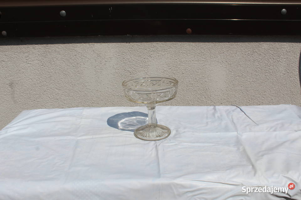 Szklany pucharek na lody PRL Chorzów