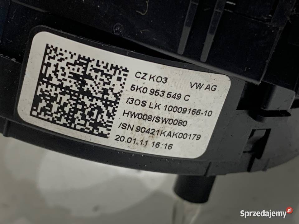 TAŚMA AIRBAG VW GOLF VI 5K0953549C 0814 podkarpackie sprzedam