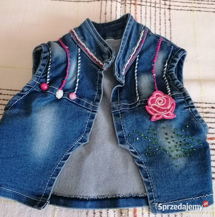 Kamizelka niemowlęca jeansBezrękawnik Rozmiar 68 Łódź