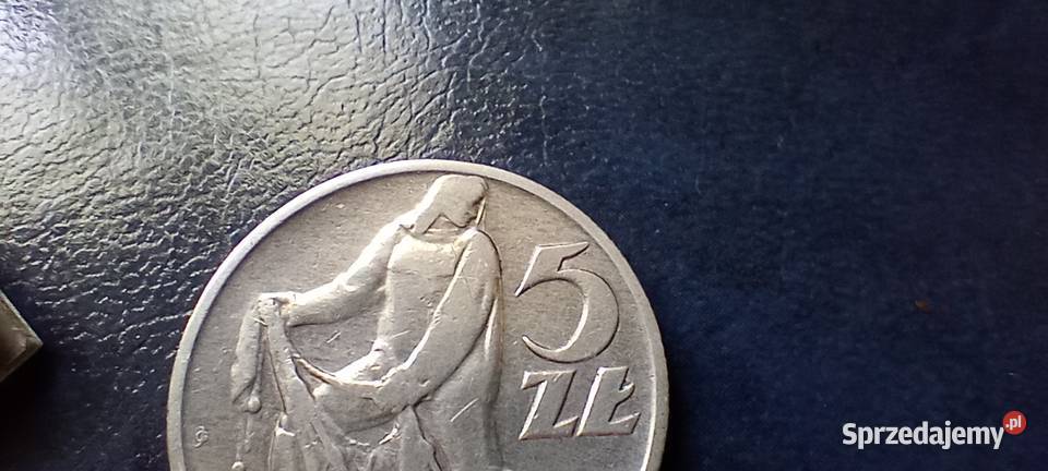 Stare monety 5 złotych 1959 Rybak PRL Polska podkarpackie
