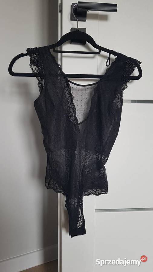 Koronkowe body HM S czarne
