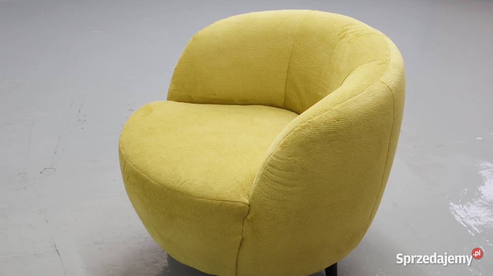 TEA WYGODNY FOTEL kolor cytrynowy obły kształt Poznań sprzedam