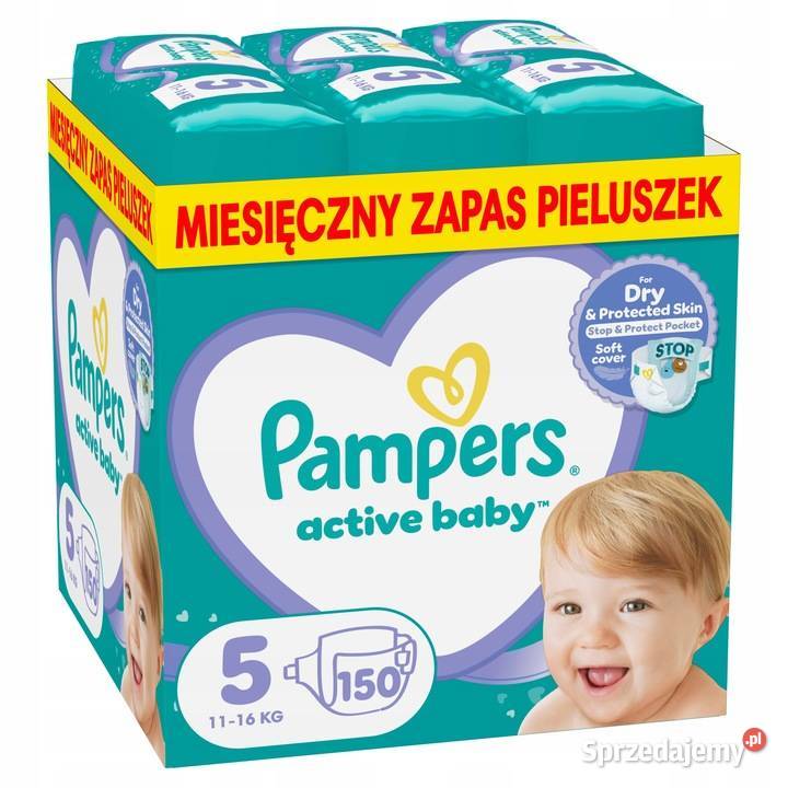 Pampers Active Baby 5 150 Pieluszki i chusteczki