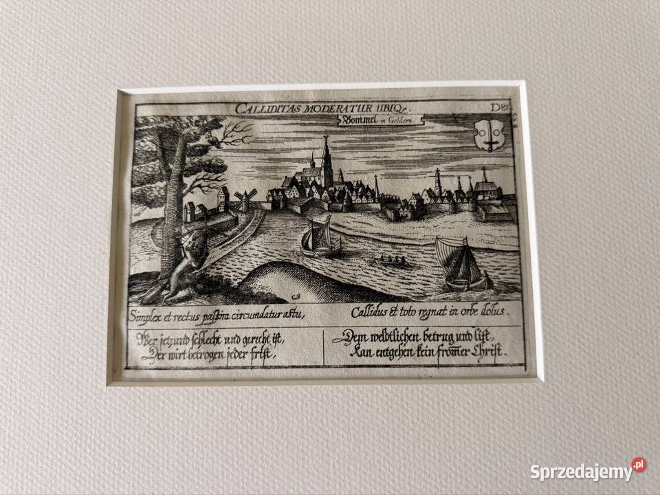 Antyczny miedzioryt 1623 Daniel Meisner