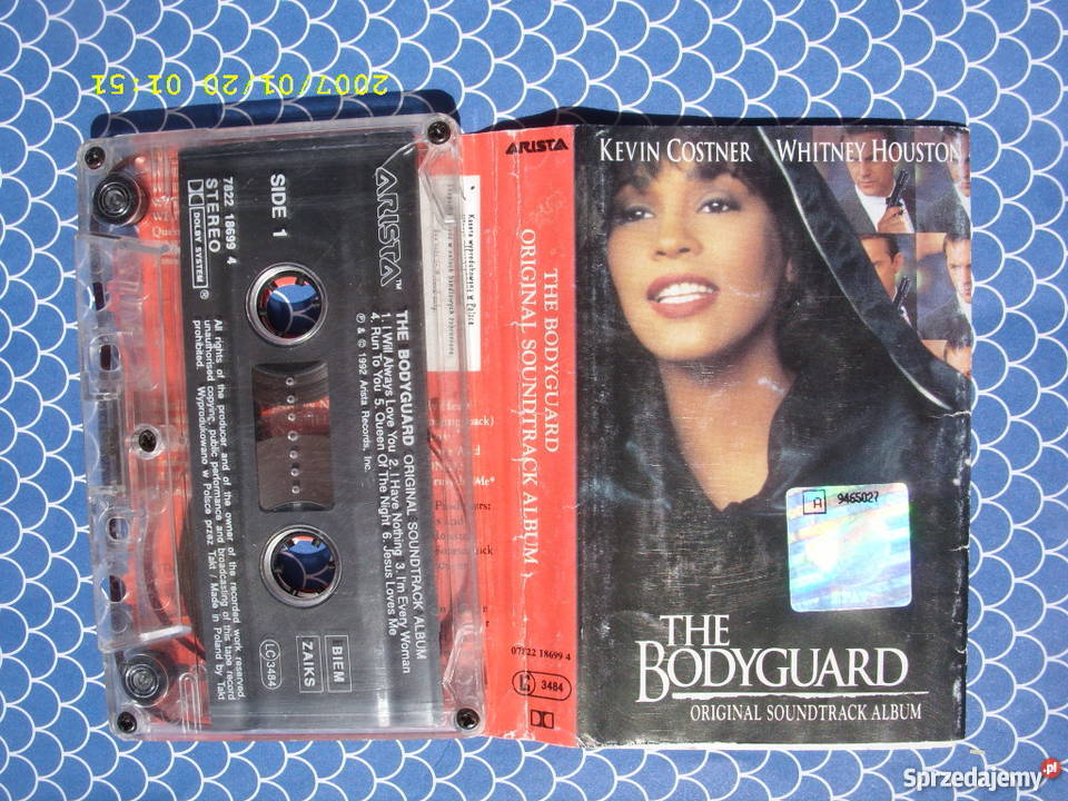 Film kaseta THE BODYGUARDORYGINAL SOUNDRACK Płyty i kasety Wołów