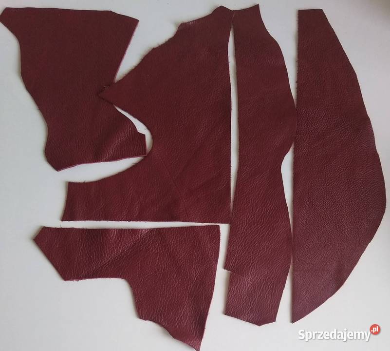 Skóra 205 g Licowa Włoska Czerwony Bordowy Gdańsk sprzedam