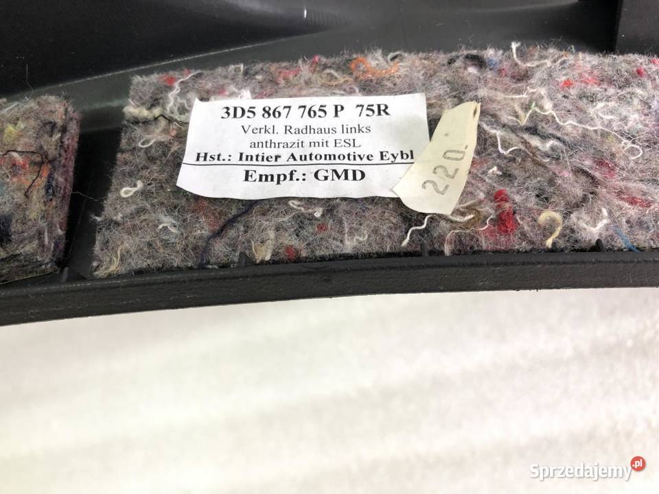 OSŁONA SŁUPKA LEWA 3D5867765P VW PHAETON wielkopolskie