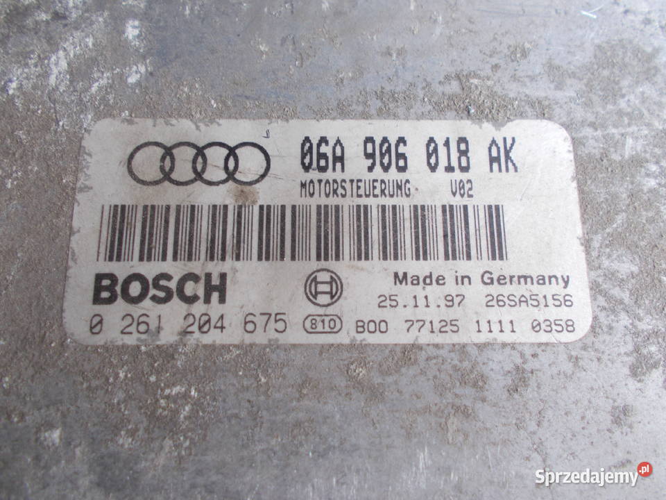 audi A3 18 20v komputer 06A906018AK sterownik Zamość sprzedam
