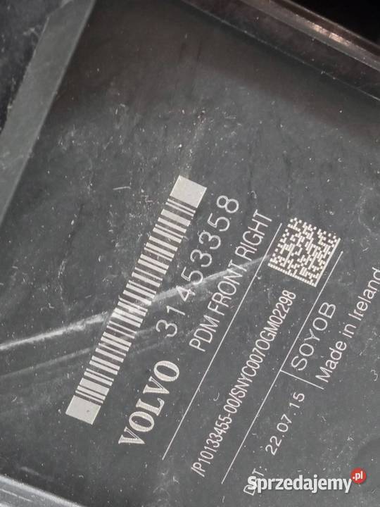 MECHANIZM SZYBY PRAWY PRZÓD 31349763 31453358