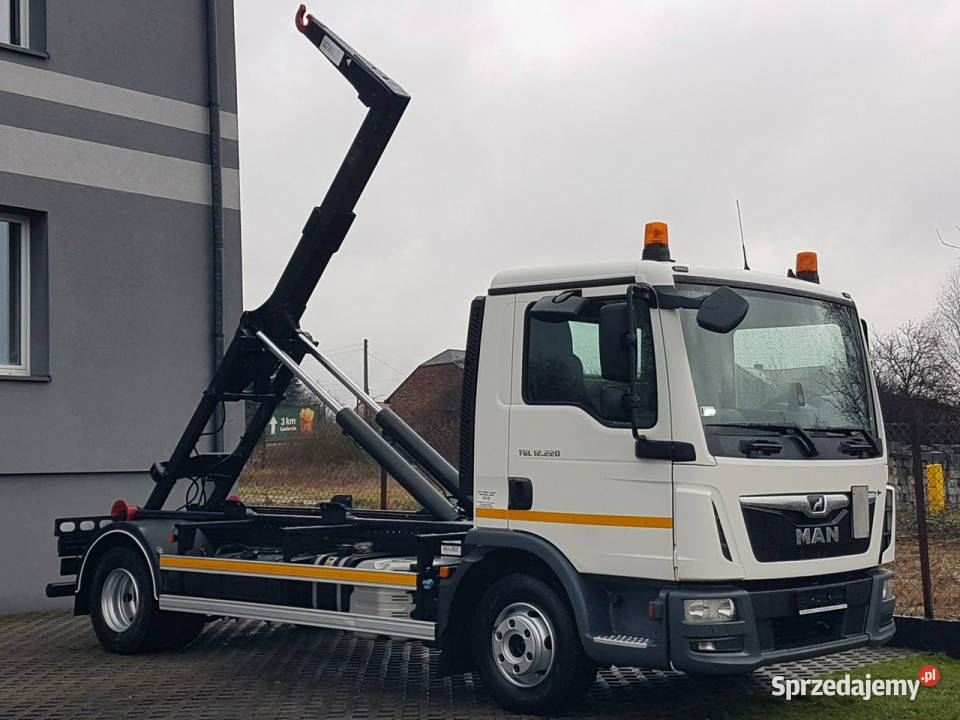 MAN TGL 12220 HAKOWIEC 4X2 KLIMA DO KONTENERÓW Poręba sprzedam