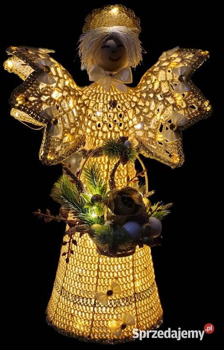 Anioł świąteczny 47 podświetlany małopolskie Krzywaczka sprzedam