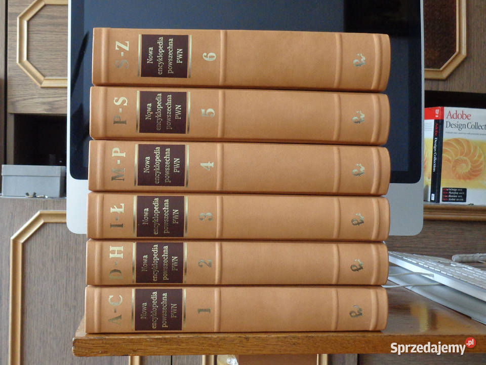 Nowa Encyklopedia Powszechna PWN 6 tomów Skóra Brzeg