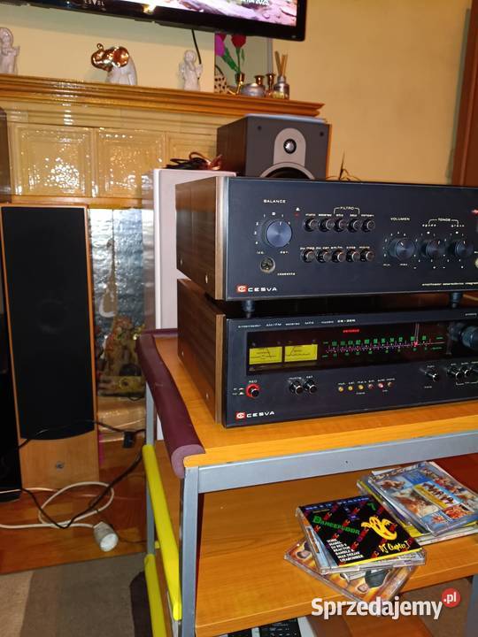 Unikatowy ZESTAW VINTAGE wzmacniacz CESVA C3030 Mielec