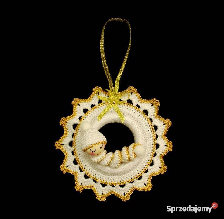 Zawieszka ozdoba szydełkowa na choinkę 11 Z178 Wyposażenie wnętrz Kluczbork