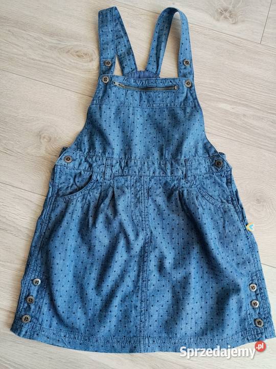 Spódniczka dziewczęca ogrodniczka niebieska 110 Coccodrillo Płock