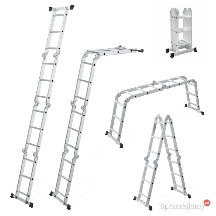 Drabina aluminiowa wielofunkcyjna 4x3 przegubowa Smogorzów