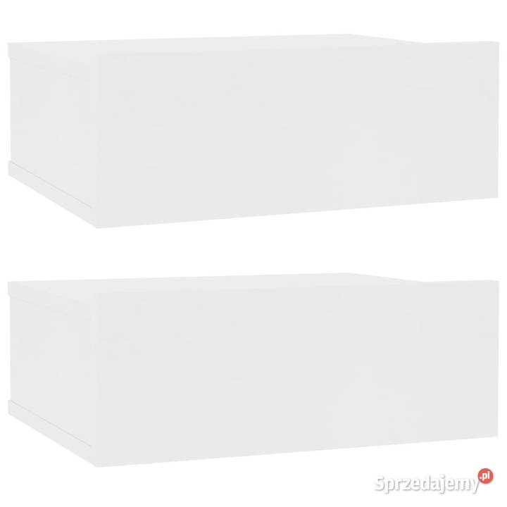 Wiszące szafki nocne 2 białe 40x30x15 WM800307