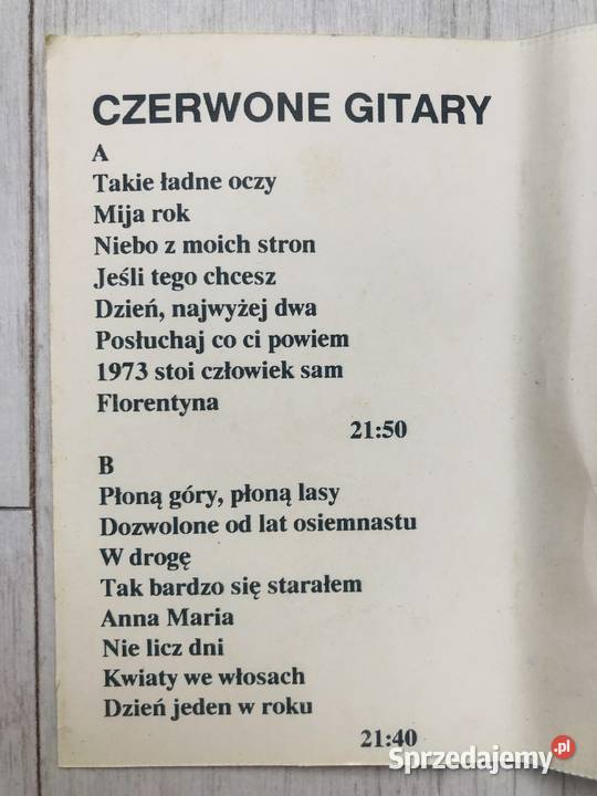 Kaseta audio Czerwone gitary 25 lat kasety hity Łódź
