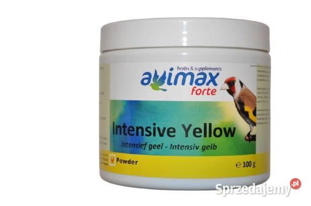 Avimax forte Intensiv Yellow - 100g żółty barwnik dla kanark