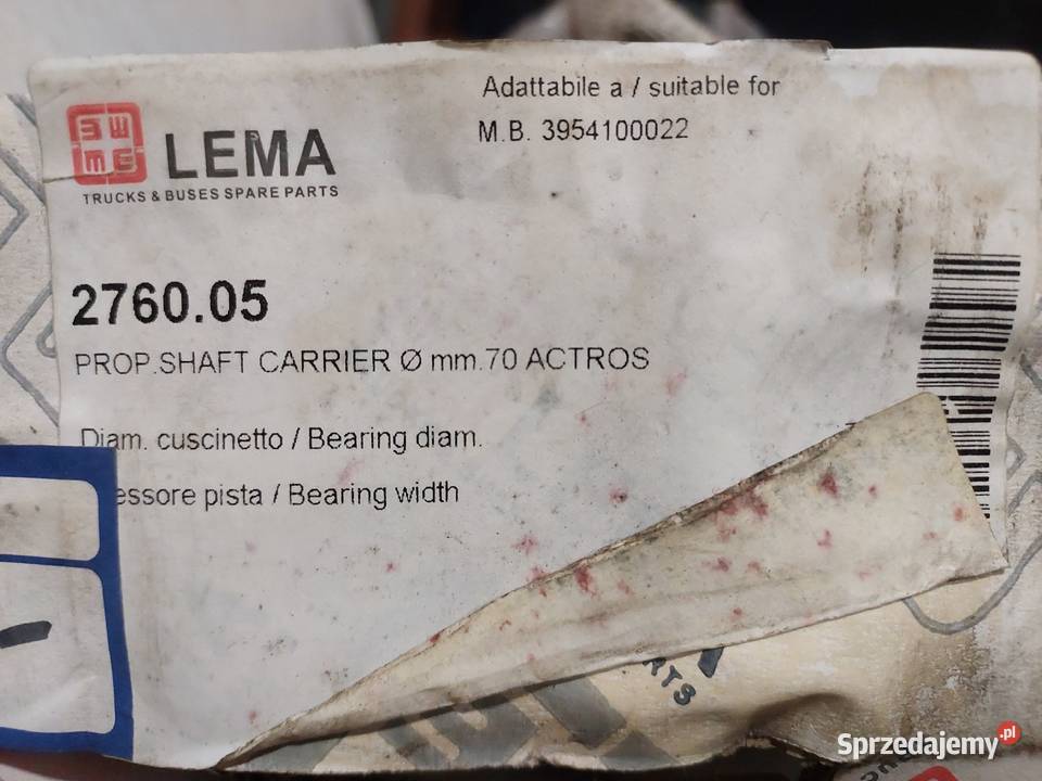 LEMA 276005 Podpora wału napędowego Mercedes ciężarowe Łazy sprzedam