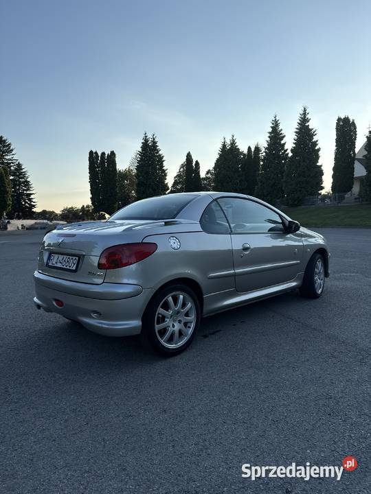 Peugeot 206cc 16 benzyna 2004 cabrio manualna Łańcut sprzedam