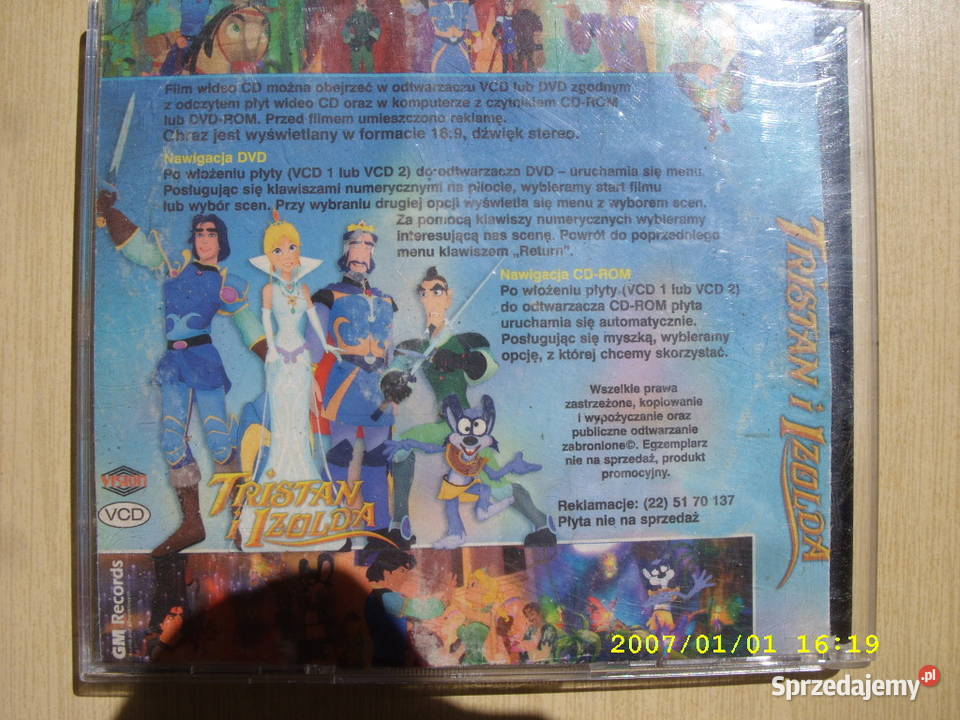 Film na VCD TRISTAN I IZOLDA2 CD Wołów