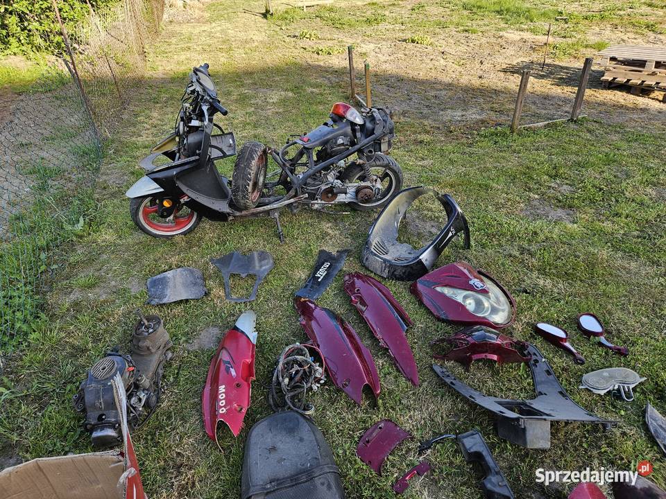 Skuter uszkodzony brak kwita całość Koszalin sprzedam