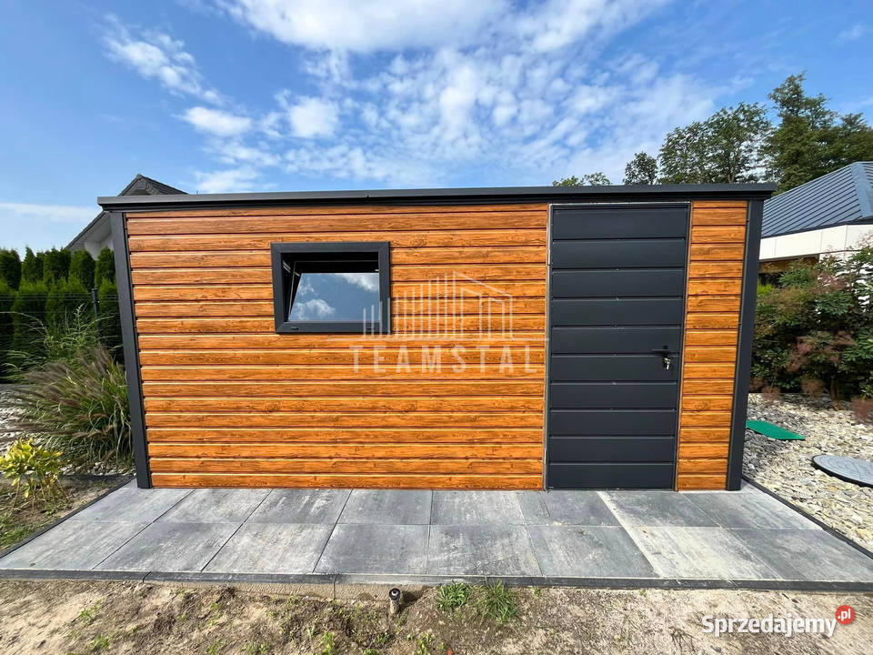 Schowek Domek Ogrodowy 4x2m drzwi okno Jasny Domki narzędziowe