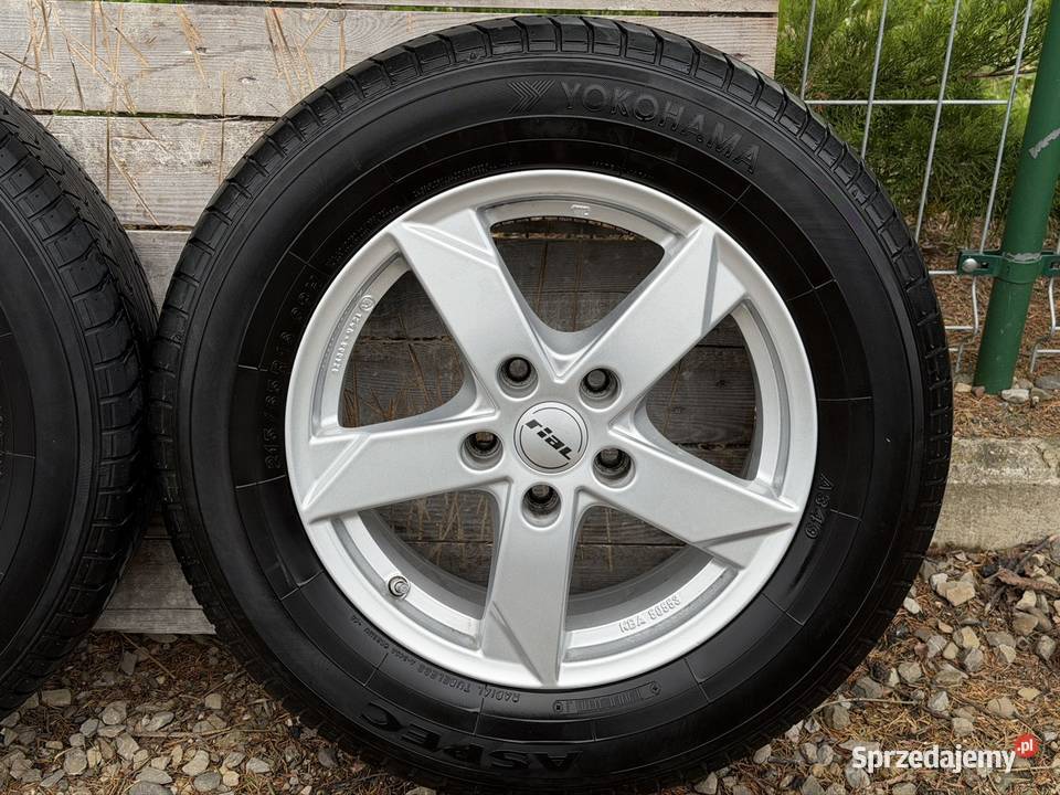 Koła letnie 5x1143 R16 Rial 65J ET40 Czujniki podkarpackie Brzozów