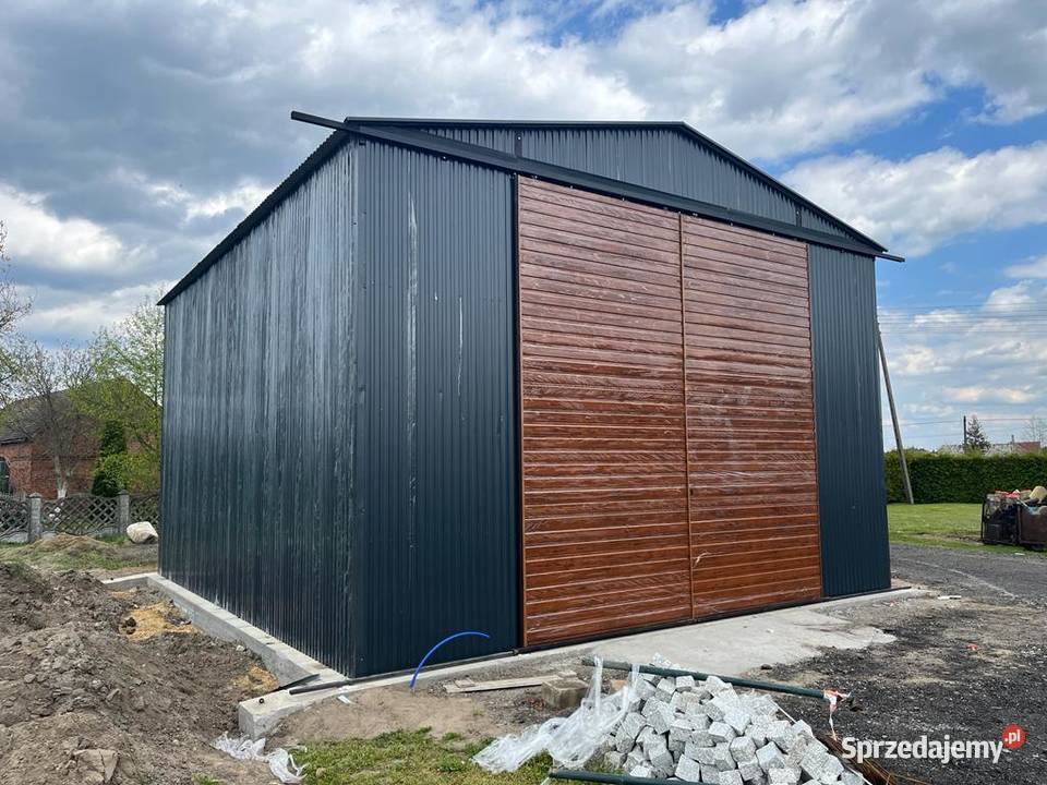 C37 GRAFITOWY Garaż Blaszany Przesuwna Brama Ząbkowice Śląskie sprzedam