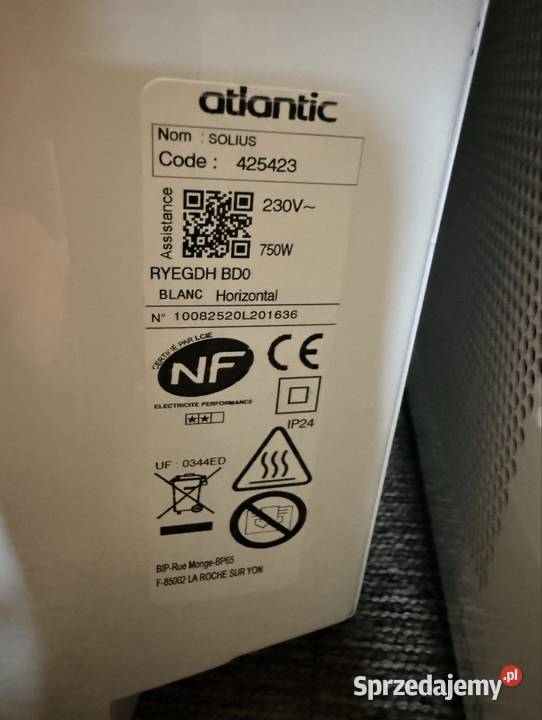 Grzejniki elektryczne Atlantic Grzejniki Sarzyna