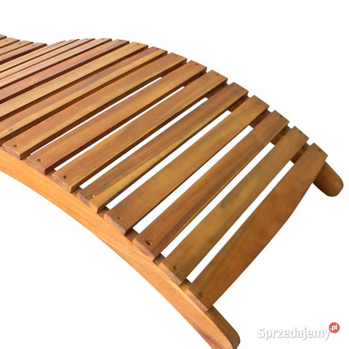 Leżaki z poduszkami 2 lite drewno akacjowe sprzedam