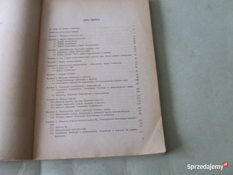 Klasyczny rachunek zdań Pogorzelski Teoria Oborniki Śląskie