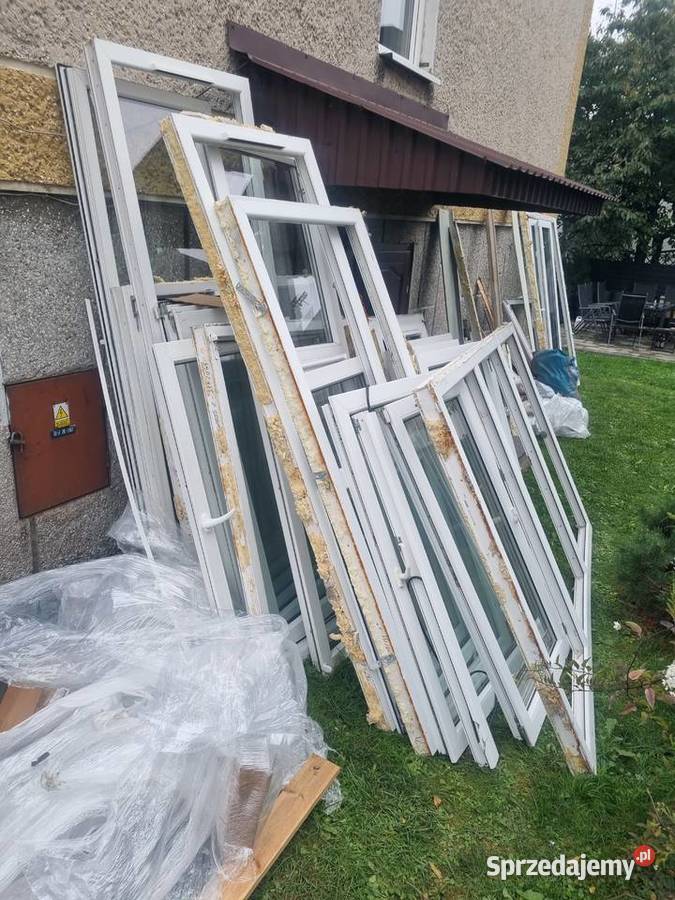Okna plastikowe używane różne wymiary małopolskie Słomniki