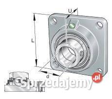 Łożysko z obudową czworokątne kompletne RCJ90 Kamionna