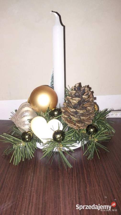 Stroik świąteczny na stół okrągły 20 Sokołowice