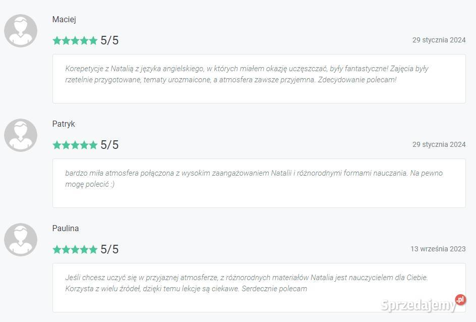 Zajęcia z angielskiego online Indywidualne Wrocław