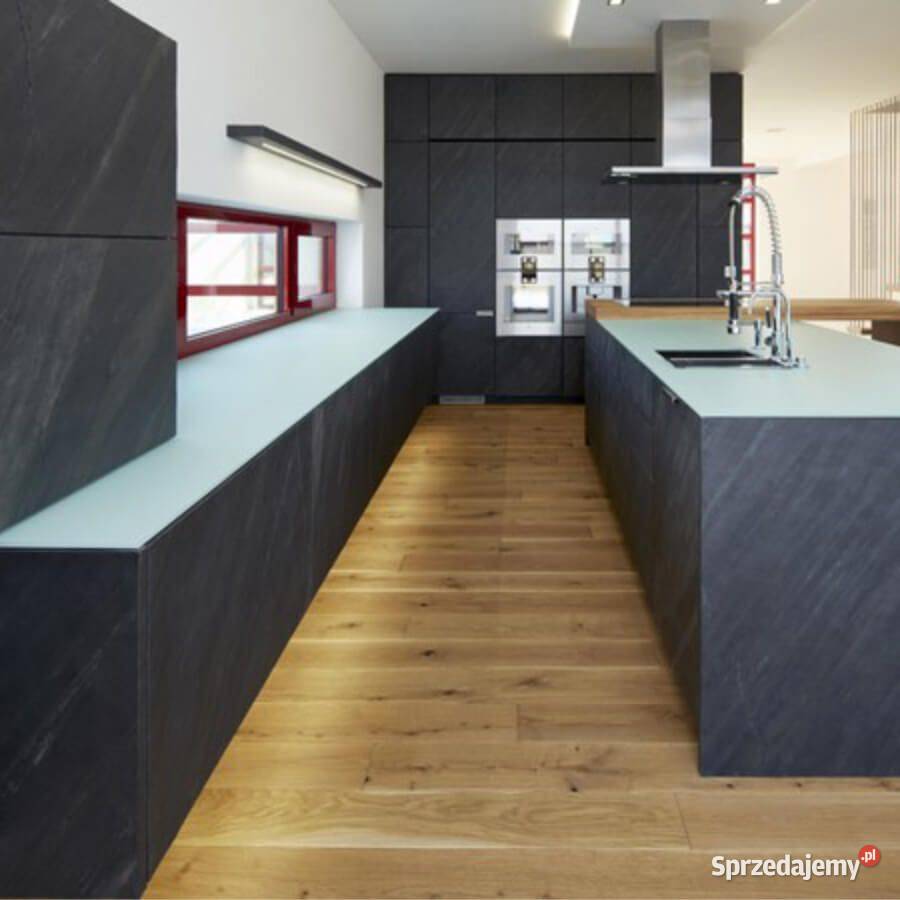 Fornir Kamienny Łupek Black Slate tapeta 2MM Gdynia