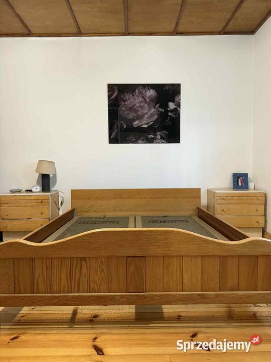 Łóżko drewniane dębowe Dom i Ogród