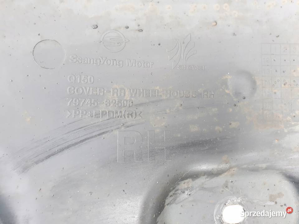 SsangYong Korando III TYLNE NADKOLE prawe PRAWY Nadkola Rudka