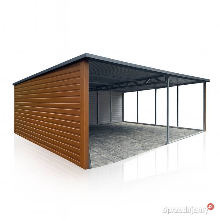 Wiata Garażowa Carport 6x5 Drewnopodobny Premium Grodzisk Mazowiecki