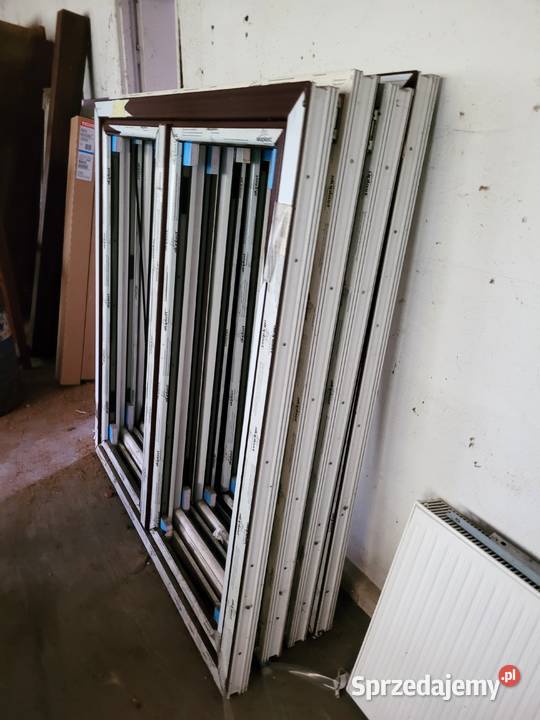 okna PCV 146x155 4 sztuki dwuskrzydłowe BRAK Turawa