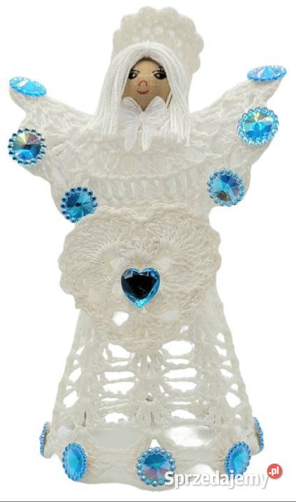 Aniołek pamiątkowy w podziękowaniu biały