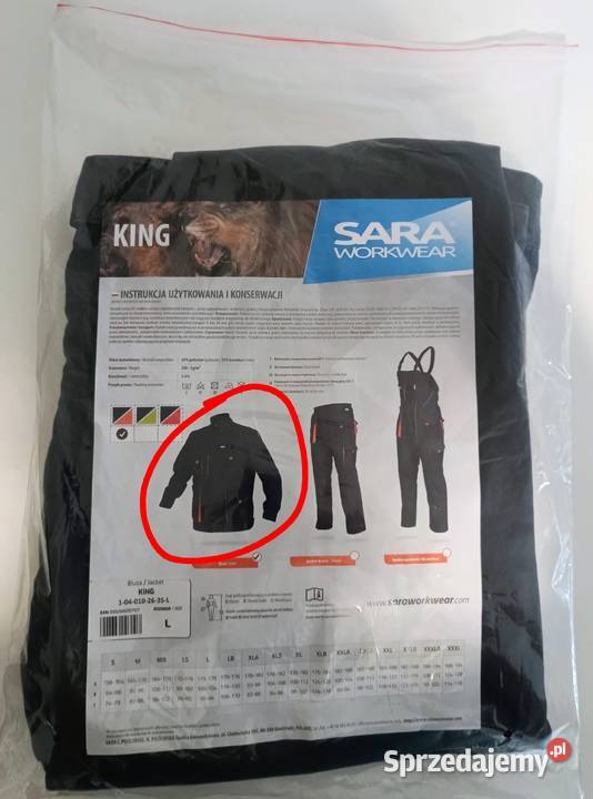 Komplet odzieży roboczej SARA WORKWEAR L nowy wielkopolskie Poznań