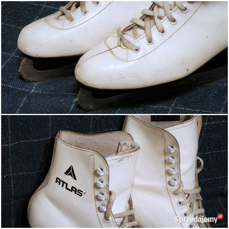 Łyżwy figurowe rozmiar 390 wkładki 245 Skóra