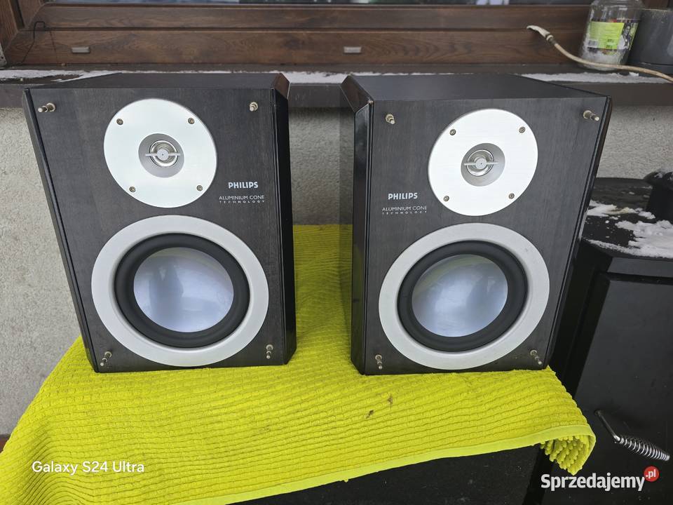 fajne kolumny półkowe philips piano black śląskie Chełm Śląski